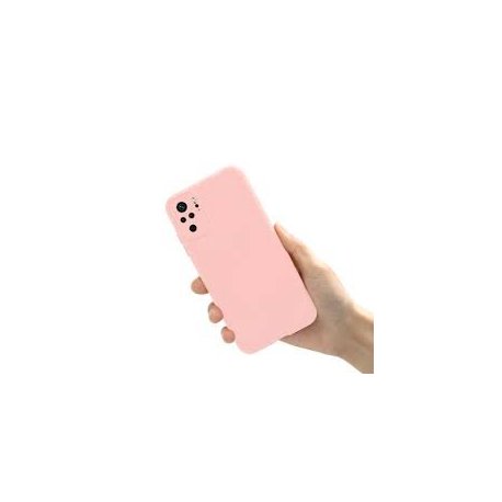 Xiaomi Redmi Note 10 4G/10S Silky And Soft Touch Silicone Cover Camera Protect Pink