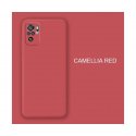 Xiaomi Redmi Note 10 4G/10S Silky And Soft Touch Silicone Cover Camera Protect Camellia Red
