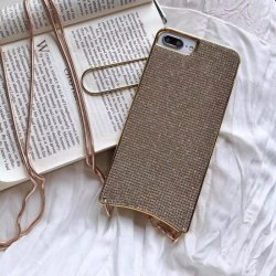 IPhone 6/6s/7/8 Luxury Case With Bodystrap RoseGold