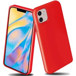 IPhone 12 Mini Silky And Soft Touch Silicone Cover Red