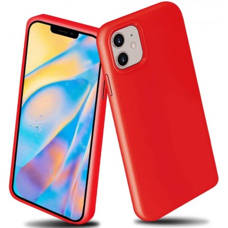 IPhone 12 Mini Silky And Soft Touch Silicone Cover Red