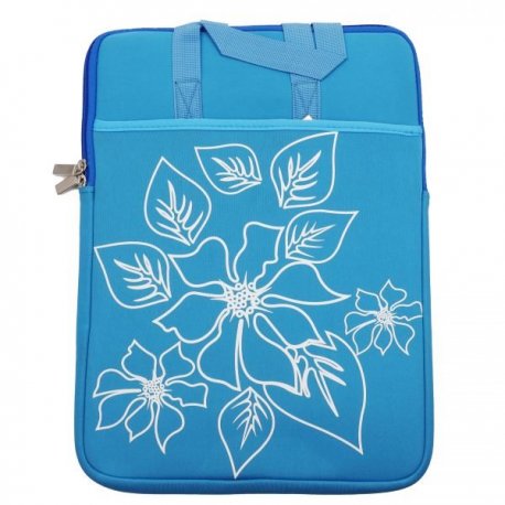 MBaccess Laptop Bag Flower 15,6" Blue