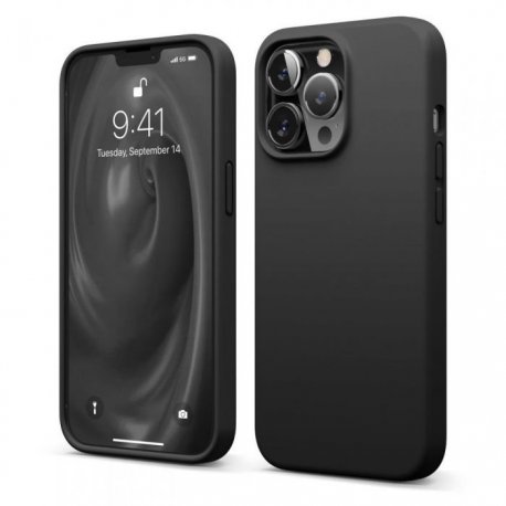 IPhone 13 Pro Max Silky And Soft Touch Finish Silicone Case Black