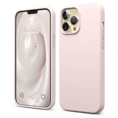 IPhone 13 Pro Max Silky And Soft Touch Finish Silicone Case Pink