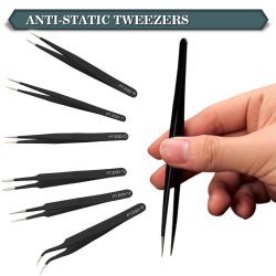 ESD Anti-static Tweezer Set 6pcs