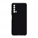 Huawei P Smart 2021 Silky And Soft Touch Silicone Cover Full Camera Protection Black