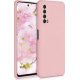 Huawei P Smart 2021 Silky And Soft Touch Silicone Cover Full Camera Protection Pink