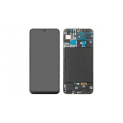 Samsung Galaxy A50 A505 Lcd+TouchScreen+Frame Black Service Pack