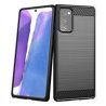 Samsung Galaxy S20 Ultra G988 Case Carbon Fiber Design TPU Flexible Soft Black