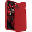 IPhone 13 Silicone Case Full Camera Protection Red
