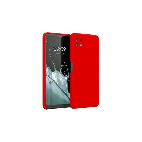 Samsung Galaxy A22 5G A226 Silicone Case Full Camera Protection Red