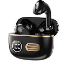 REMAX TWS-39 Retro Wireless Bluetooth 5.1 Touch Power Display Stereo Headset Black