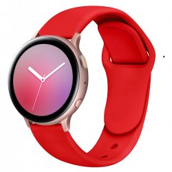 Samsung/Huawei/Xiaomi Watch Silicone Wrist Belt 22mm Red