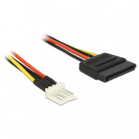 Delock Cable Power Floppy 4-Pin Female To SATA 15-Pin Female 15Cm