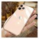 IPhone 12 Pro Luxury Electroplated Cases Tempered Glass RoseGold