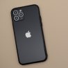 IPhone 12 Pro Luxury Electroplated Cases Tempered Glass Black