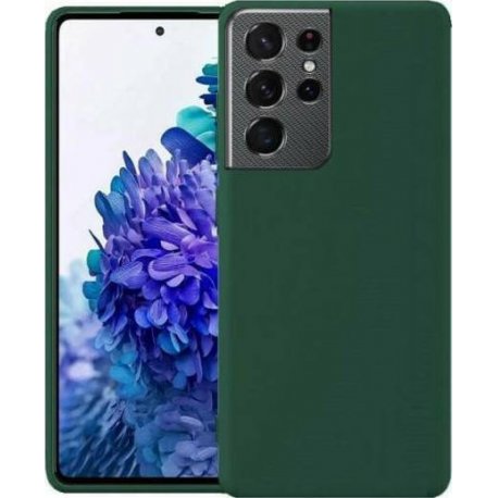 Samsung Galaxy S21 Ultra G998 Jelly Case Full Camera Protection Green