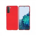 Samsung Galaxy S21 Plus G996 Silky And Soft Touch Silicone Cover Red
