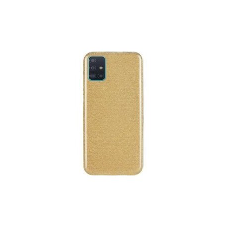 Samsung Galaxy A03S A037 Glitter Case Gold