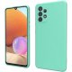 Samsung Galaxy A03S A037 Silky And Soft Touch Silicone Cover Full Camera Protection Mint