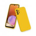 Samsung Galaxy A03S A037 Silky And Soft Touch Silicone Cover Full Camera Protection Yellow