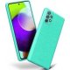 Samsung Galaxy A03S A037 Silky And Soft Touch Silicone Cover Full Camera Protection Hot Green