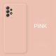 Samsung Galaxy A03S A037 Silky And Soft Touch Silicone Cover Full Camera Protection Pink Sand