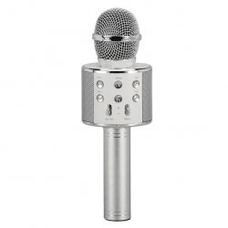MBaccess V6 Wireless Microphone Hifi Speaker Silver