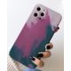 IPhone 12 Pro Max Art Gradient Watercolor Paint Silicone Case Purple
