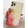 IPhone 12 Pro Max Art Gradient Watercolor Paint Silicone Case Red