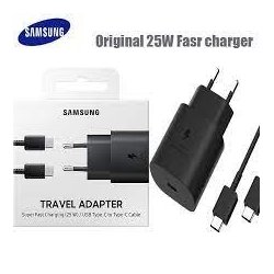 Samsung 25W USB Type-C Cable & USB Type-C Wall Adapter Black EP-TA800X Retail
