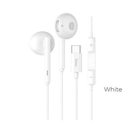 Hoco L10 Acoustic Type C Earphone White