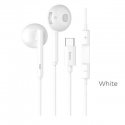 Hoco L10 Acoustic Type C Earphone White