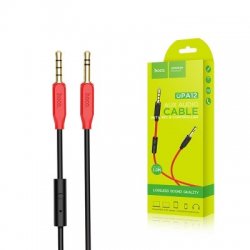 Hoco UPA12 Aux Audio Cable With Mic Black