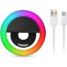 MBaccess Selfie Ring Light RGB Rechargeable LED 5600K For Selfie 2216R White
