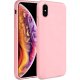 IPhone X/XS LO Silky And Soft Touch Silicone Cover Pink
