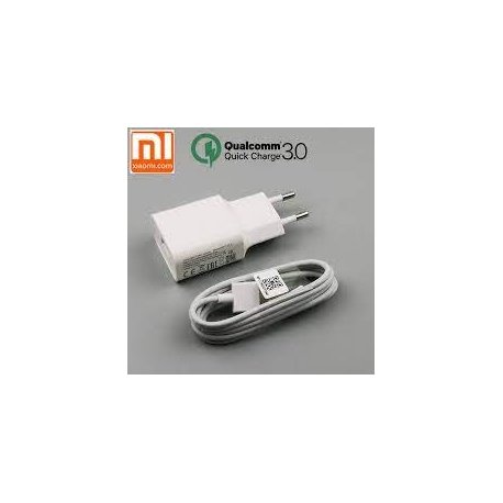 Xiaomi Charger QC 3.0 Fast Charge Power Adapter Usb Type C Cable White
