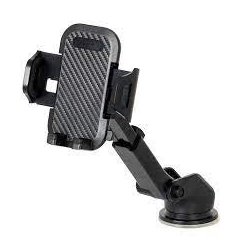 MBaccess F1 Universal Car Holder With Suction Clip Modern For Dashboard Black