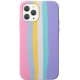 IPhone 12/12 Pro Sillicone Oem Case Rainbow Pink