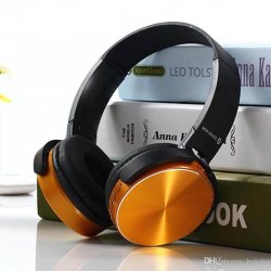 MBaccess XB-450 Wired Headphones Gold