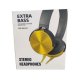 MBaccess XB-450 Wired Headphones Gold