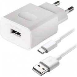 Huawei Fast-Charger AP32+Cable Type-C HW-059200EHQ White