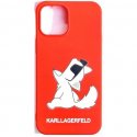 IPhone 13 Pro Karl Lagerfeld Soft Silicone Case Choupette Red