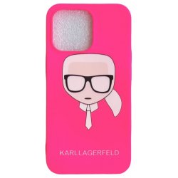 IPhone 13 Pro Karl Lagerfeld Soft Silicone Case Ikonik Pink