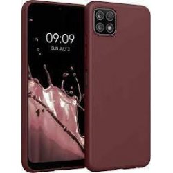Samsung Galaxy A22 5G A226 Silicone Soft Case Full Camera Protection Purple