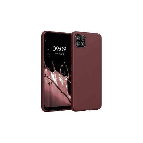 Samsung Galaxy A22 5G A226 Silicone Soft Case Full Camera Protection Purple