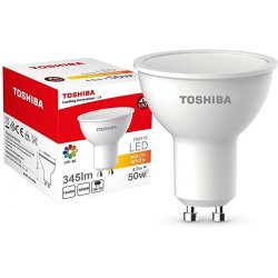 Toshiba Led Bulb 4.5W (50W) 450lm 3000K 80Ra ND 120D GU10 Warm White