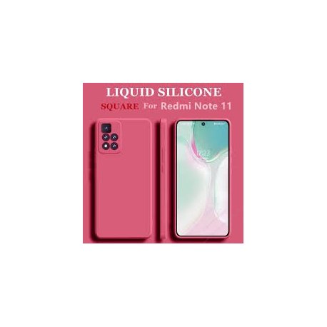 Xiaomi Redmi Note 11 5G Silky And Soft Touch Silicone Cover Hot Pink
