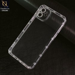 IPhone 12 Four Sided Airbag With Camera Protection Clear Transparent Silicone Case