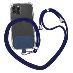 Borofone Universal Cell Phone Lanyard with Adjustable Nylon Neck Strap Dark Blue